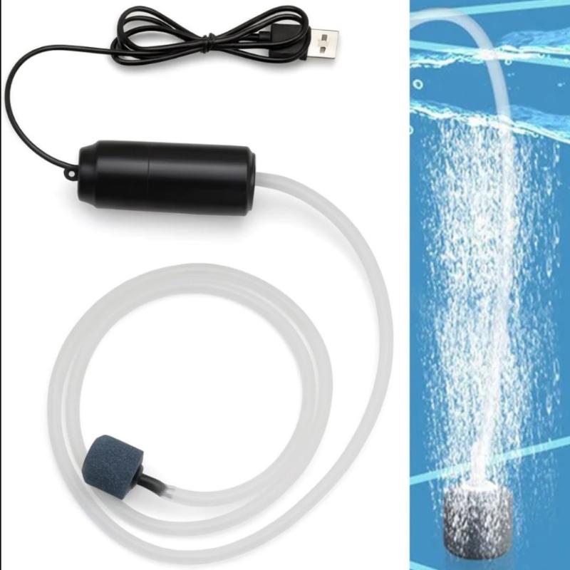 1/2 шт. Мини-насос для аэрации USB Портативный Аквариум Рыбоводство Аквариумные принадлежности Маленький насос для кислорода Ультра-тихий Рыбалка