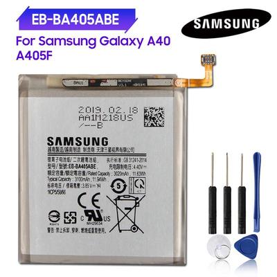 Оригинальный сменный аккумулятор EB-BA405ABE EB-BA405ABU для Samsung GALAXY A40 2019 A405F SM-A405FM/DS A405FN/DS SM-A405F SM-A405FN 3100 мАч