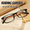 Винтажные Сверхлегкие Очки для Чтения Нейтральные Прозрачные Линзы Очки для Пресбиопии Классическая Квадратная Форма Очки для Дальнозоркости +4.0
