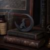 3D-печатная статуэтка воющего волка, фигурка волка на луне, черная скульптура волка для дома, офиса, кабинета, настольного декора