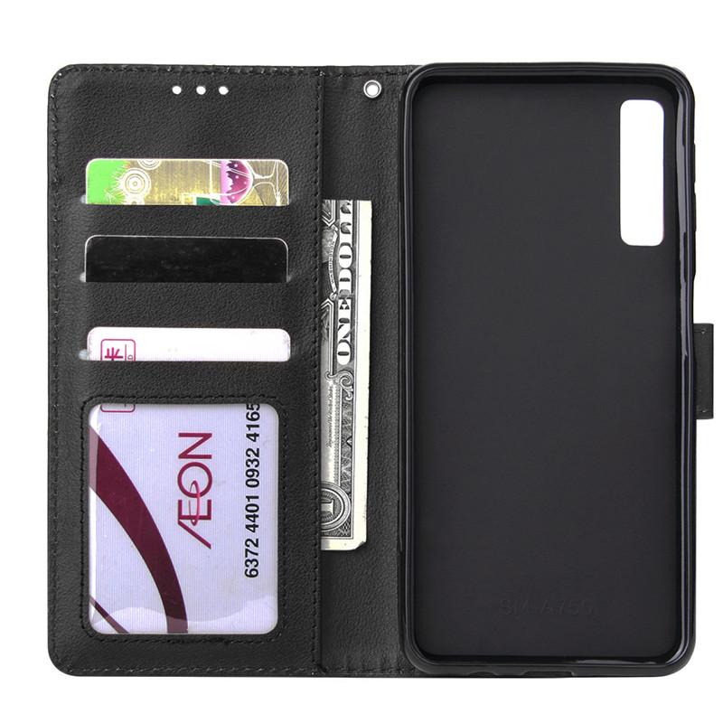 Для Samsung Galaxy A50 кожаный чехол на Coque Samsung A10 A20 A30 A40 A50 A70 A30S 20E 10 50S A51 A71 A01 A21 A81 чехлы