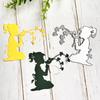 Little Girl Metal Cutting Dies Fairy Die Cuts for DIY Embossing Scrapbooking Template Molds Photo Card Making Decoration