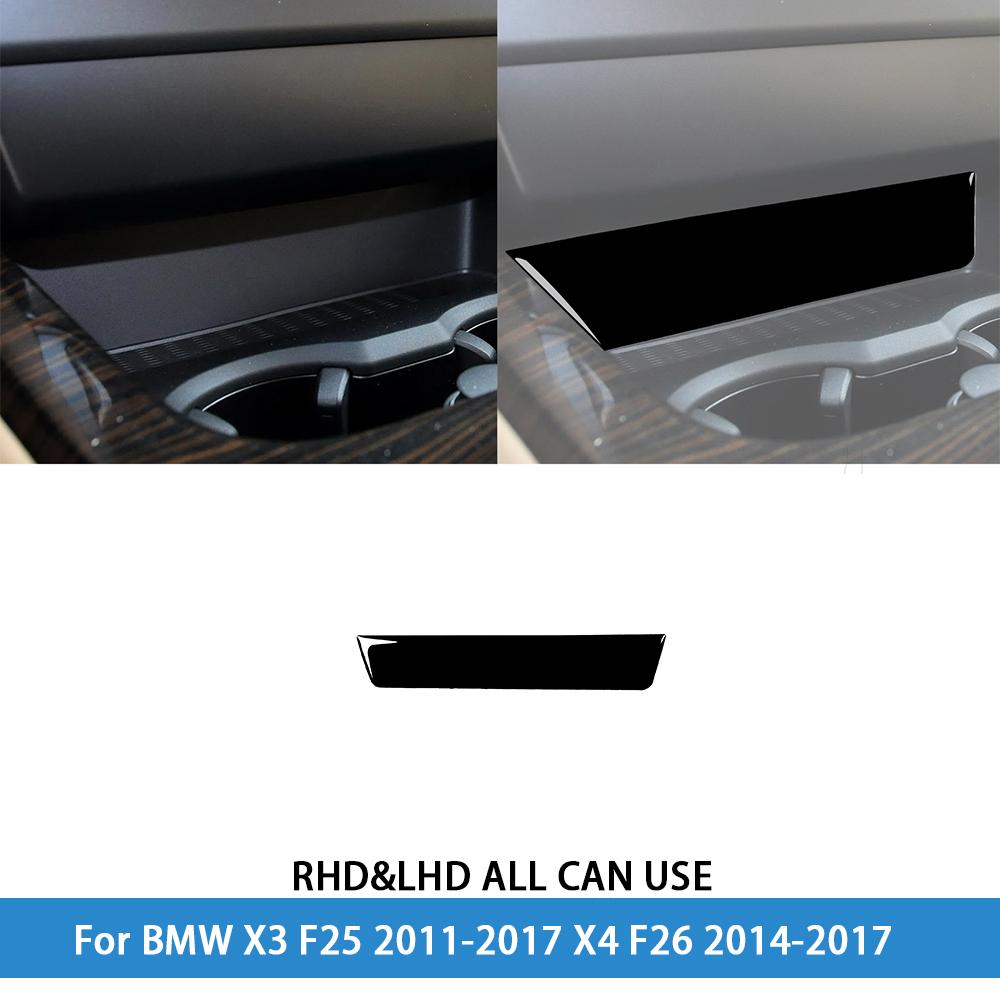 dsgur6 For BMW X3 F25 2011-2017 X4 F26 2014-2017Car Accessories Piano Black Interior Air Vent Taillight Console Trim Modified Sticker