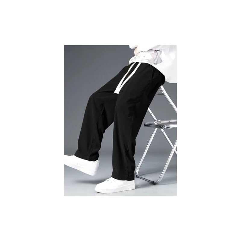 Спортивные брюки GRECIILOOKS Regular Fit для мужчин. (Gl-Tp-1027-L-Black)