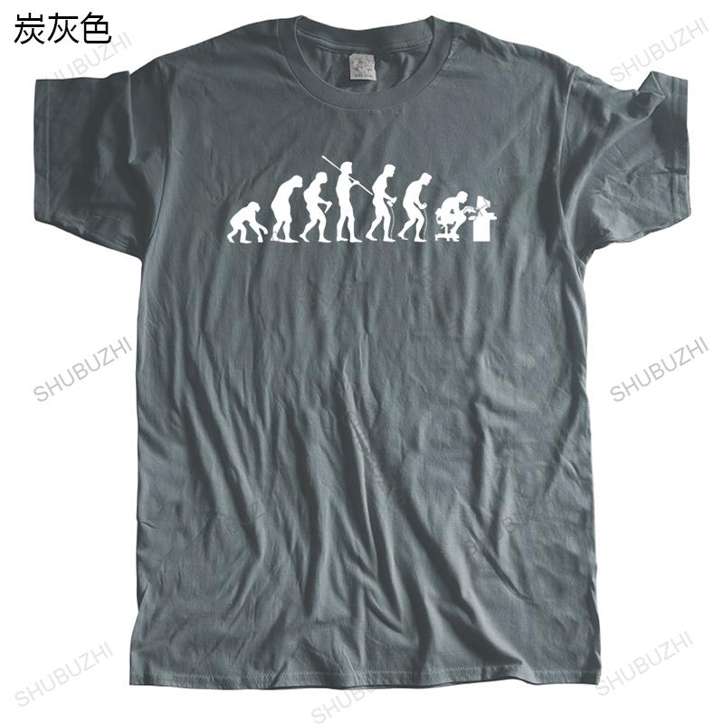 Men o-neck tshirt fashion brand t-shirt black new Evolution of a Gamer, Funny Mens T Shirt - PC gamer cotton tshirt for boys
