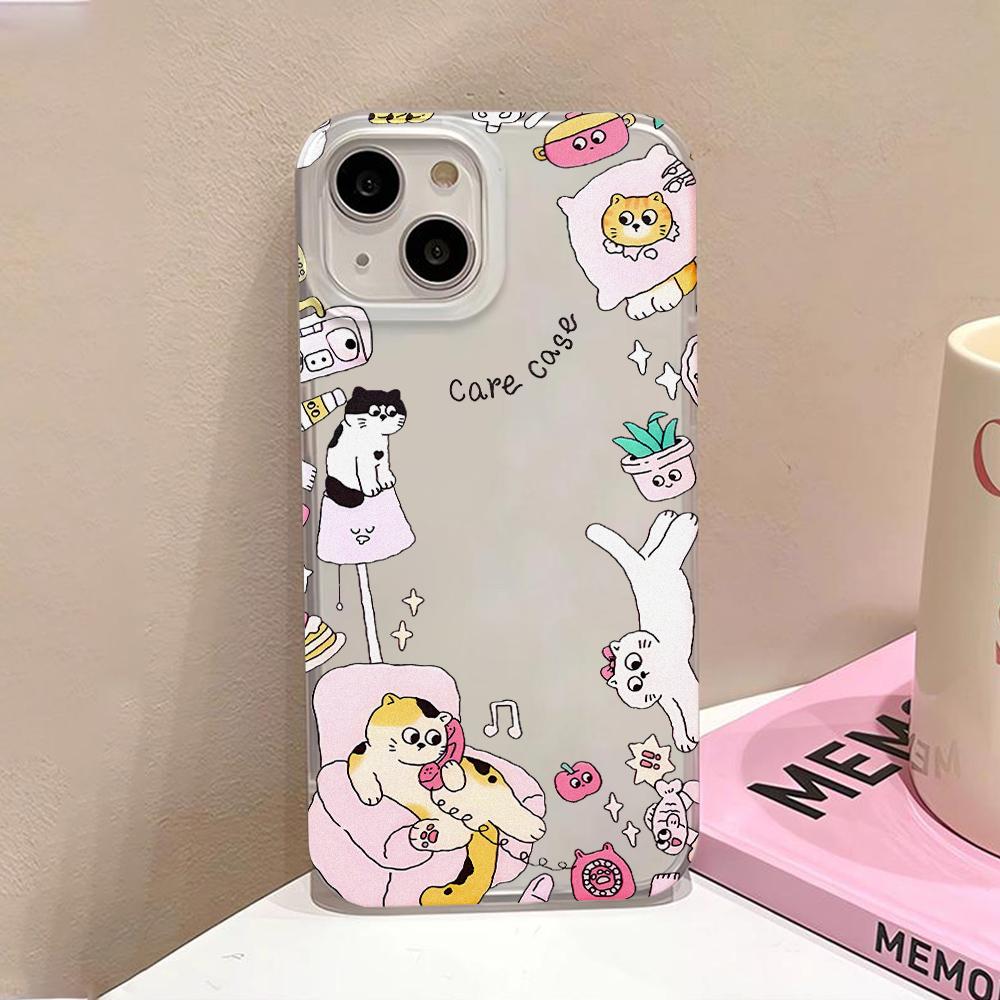 Soft TPU Matte Phone Case for iPhone 15 Pro Max 11 13 14 Plus 12 Mini 13promax 14promax 15promax Transparent Flower Fundas Cover