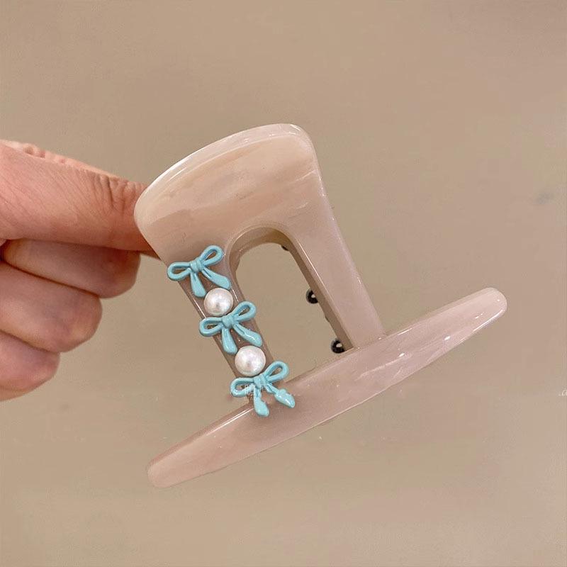 Заколка для волос в корейском стиле с бантом в горошек - Элегантная и универсальная