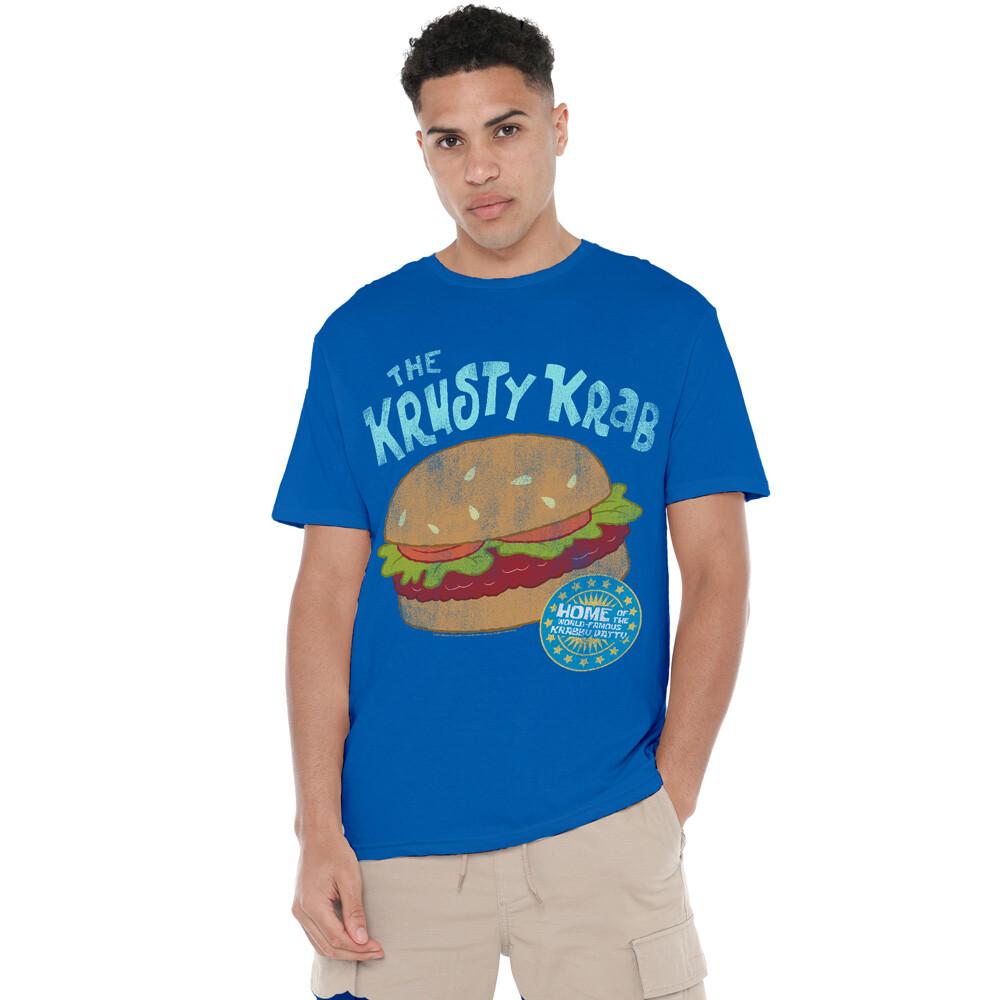 Spongebob Krusty Krab T-Shirt S-2XL Royal Blue