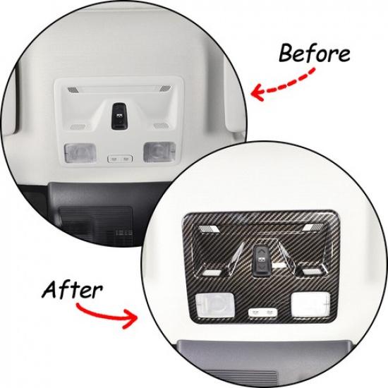 Car Reading Light Panel Cover Ford Maverick ABS Carbon Accessories Trim Kit