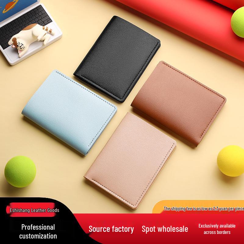 Popular Fashion Multi-Functional Card Holder: Women's Large Capacity, Multiple Slots, Anti-Demagnetization, Ultra-Thin Minimalist Design.