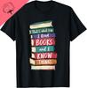 Teacher Read Books and I Know Things Reading TShirt Graphic T Shirts Cotton Print on Demand Mens Clothing Camisas Streetwear