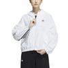 Adidas Оригиналы Adiclub Clover с логотипом и принтом, свободная ветровка с капюшоном, женская ветровка, белая IP1804