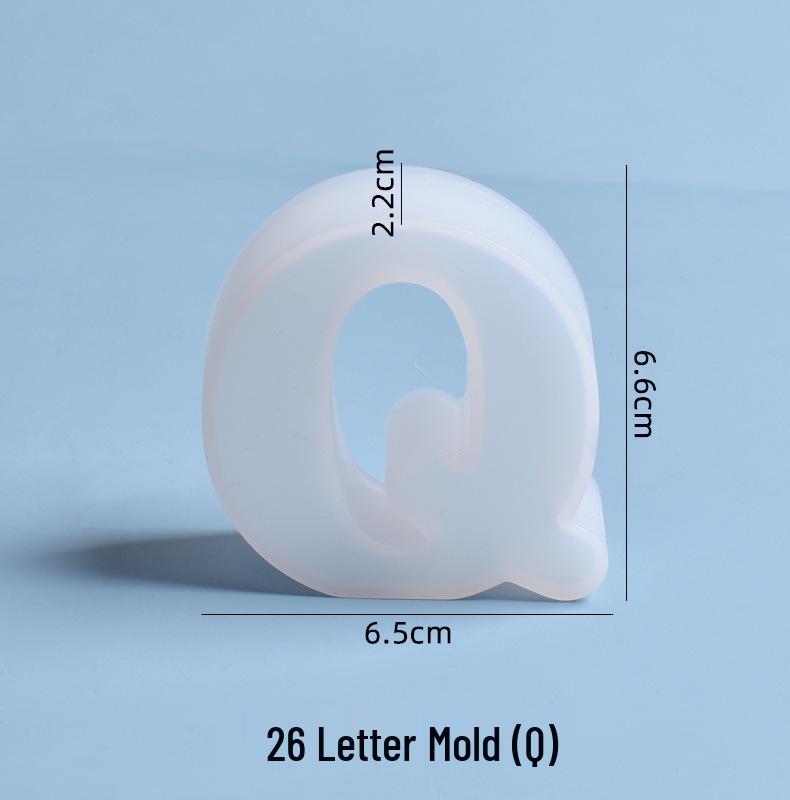 Crystal Epoxy Silicone Molds: 26 English Letters for Creative DIY Ornaments and Decorations