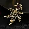 Senior Brooches Flower Leaf Brooch Pins for Women Suit Pendant  Fashion Brooches Jewelry