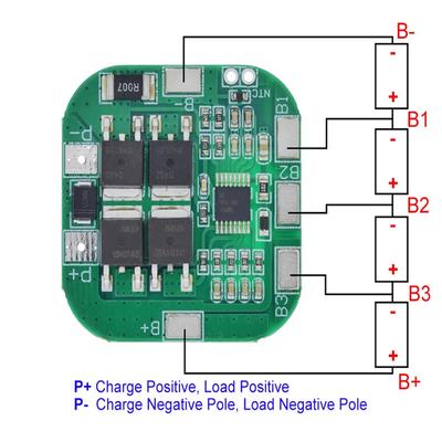 4S 14,8 В / 16,8 В 20 А пиковая литий-ионная плата защиты аккумулятора BMS PCM BMS PCM для литиевого аккумулятора LicoO2 Limn2O4 18650 Li