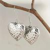 1 пара стильных серег-сердечек, винтажная мода, креативный дизайн