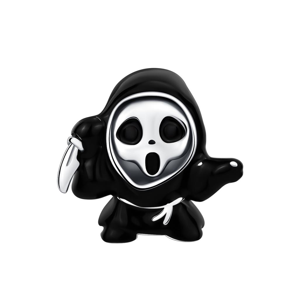 Funny Halloween Charms Copper Pumpkin Ghost Witch Magic Hat Pendant Bead Fit Original Bracelet Necklace Diy Jewelry