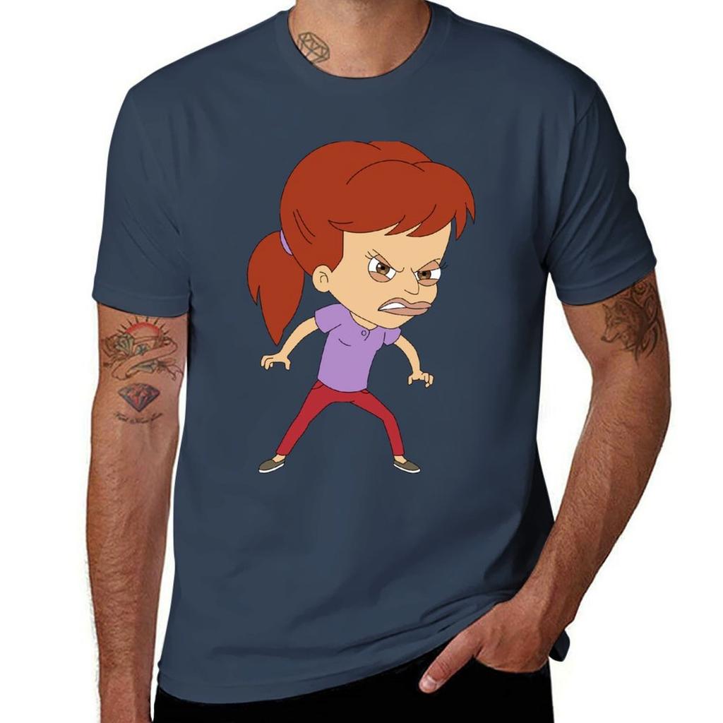 Jessi Big Mouth Tshirt Soft Casual Short Sleeve Cotton Tee