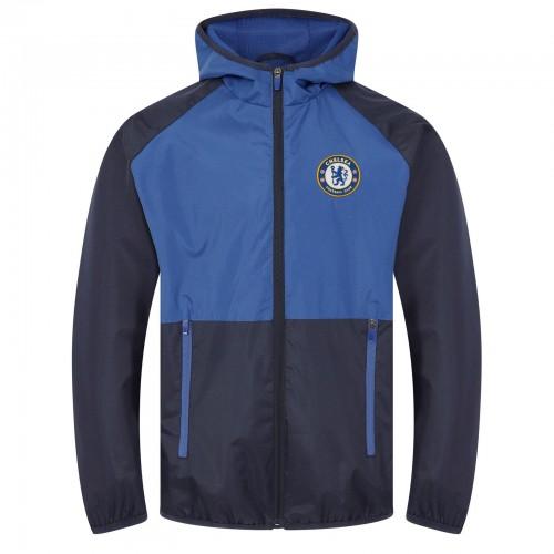 Chelsea FC Mens Crest Two Tone Windbreaker