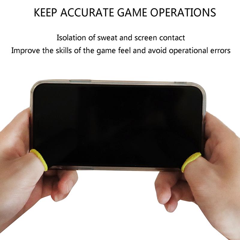 1 пара перчаток для мобильных игр с защитой от пота и защитой пальцев для сенсорных экранов