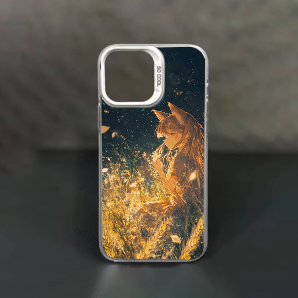 Чехол для телефона аниме S-Spice and Wolf для iPhone 15 16 Pro Max Air SE 11 13 Pro 14 Plus 12 11Pro 15Pro Max 16e