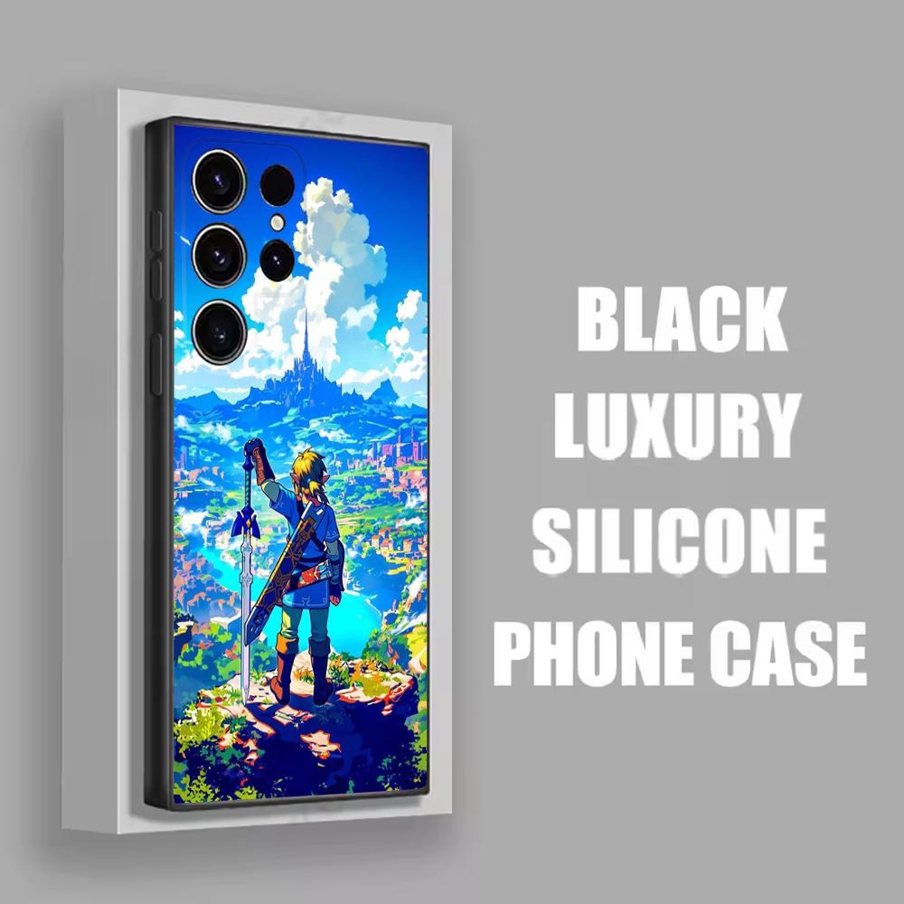 Чехол для телефона The Legend of Z-Zelda для Samsung S25, S24, S21, S22, S23, S30, Ultra, S20, Plus, Fe, Lite, Note, 10 Черный Мягкий