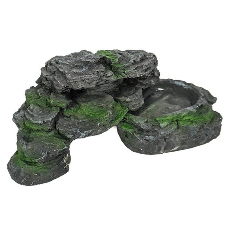  Aquariums Resin Shelter Cave Landscape Decoration Terrariums Basking Platform Reptiles Hideouts Cave Habitats Ornament