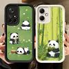 Милый Мультяшный Панда Мягкий Чехол для Телефона для Xiaomi Poco X7 X6 X5 Pro X4 Gt X3 F7 Ultra M8 M7 Redmi 15C 15 14C 13 13C 12 12C 10 10C