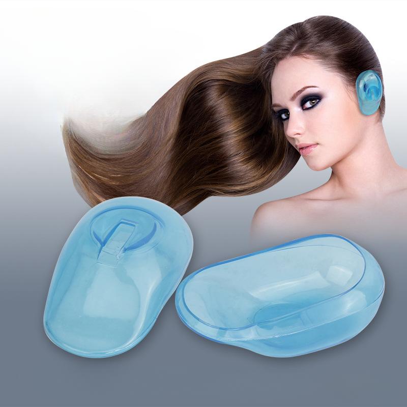 2 шт. силиконовые наушники для окрашивания волос, водонепроницаемые наушники для душа, защитные наушники, аксессуары для салонного укладки