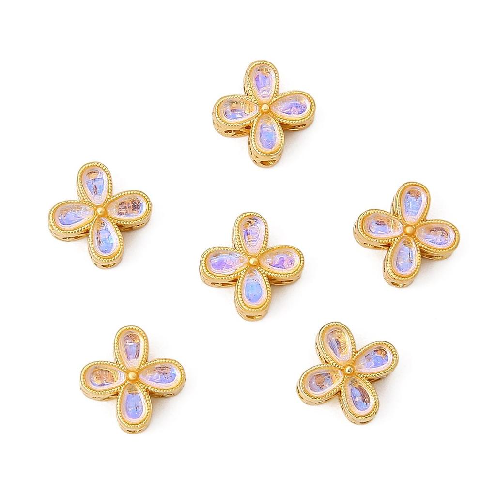 1 шт./пакет медные золотые цветочные бусины-разделители DIY ожерелье браслет серьги кольца ювелирные аксессуары