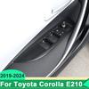 Для Toyota Corolla - 2024 E210 ABS Панель переключателей стеклоподъемника окон автомобиля Декоративная накладка на подлокотник Аксессуары