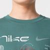 Nike Мужская зеленая футболка с коротким рукавом для фитнеса и тренировок на открытом воздухе