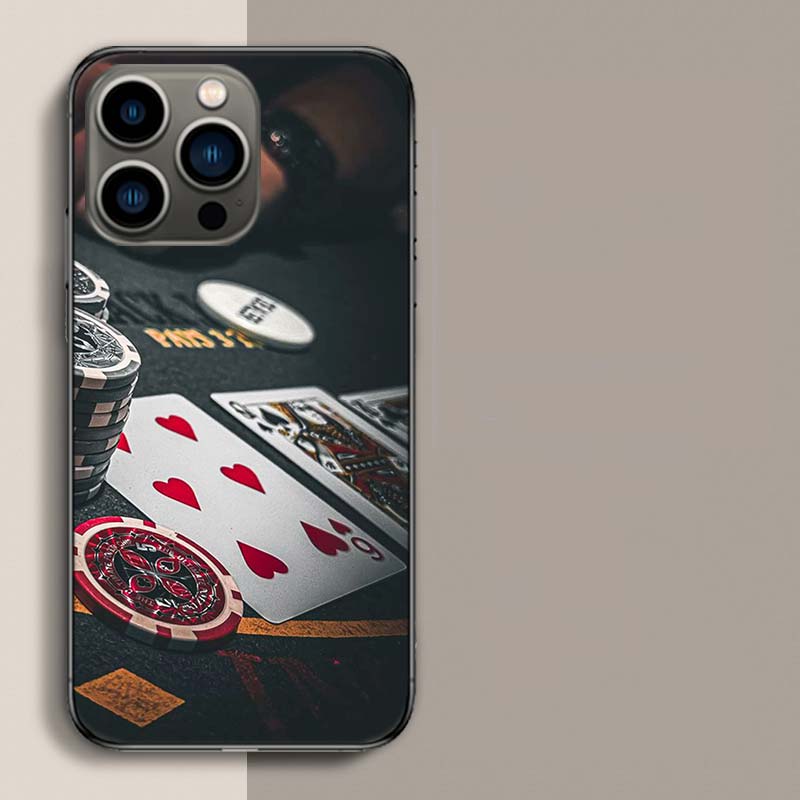 Элегантность с Высокими Ставками Казино Люкс Чехол для Телефона Для Iphone 17 Air 15 Pro 14 Plus 16 Pro Max 12 13 Mini 11 16E X XS Чехол Милый Fundas