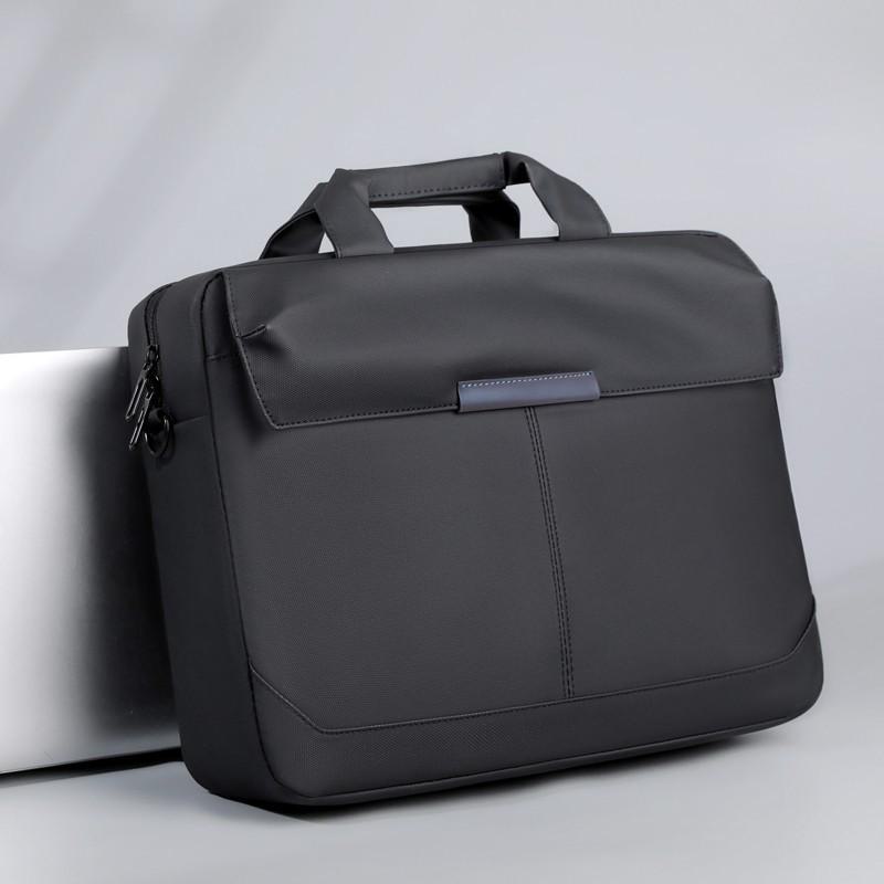 Мужской деловой портфель для поездок на работу: Сумка для ноутбука, совместимая с тележкой, и переносная сумка через плечо