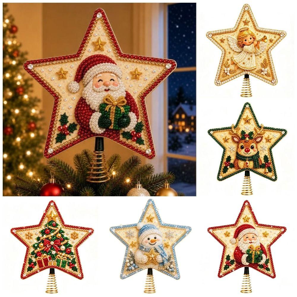Unfinished Christmas Painting Kit DIY Sparkling Bead Craft Set Christmas Gift
