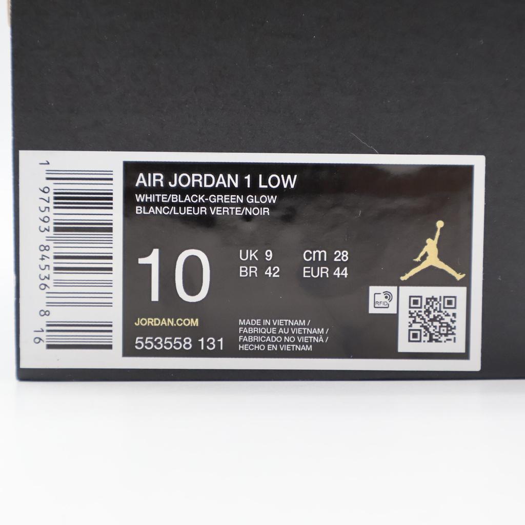 553558-131 Nike Air Jordan 1 Low Green Glow (Мужской)