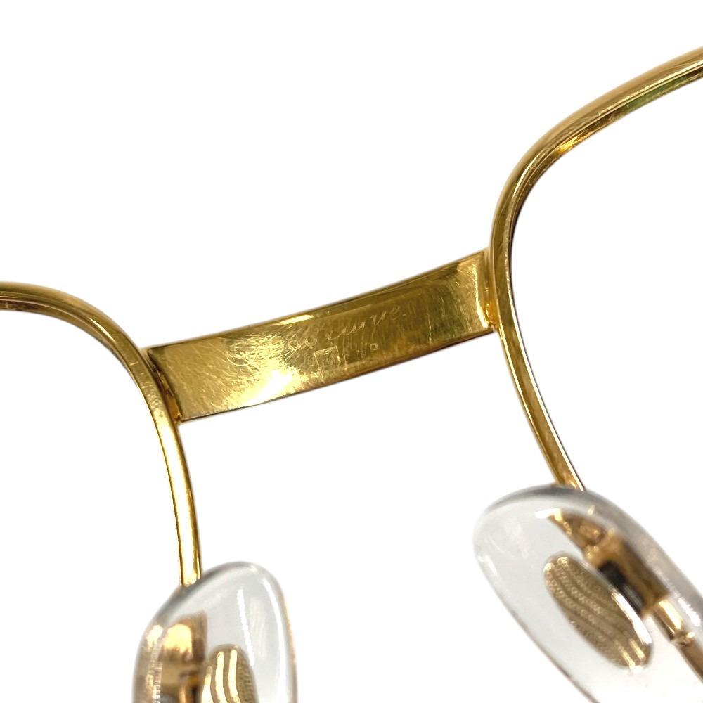 Cartier Логотип Trinity очки оптика оправы для очков Металл Золотой