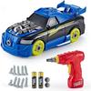 Building Toy, Racing Car Turbo To Assemble/Disassemble Yourself TG726 for Kids with 27 Pieces, Realistic Sounds and Lights