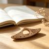 Fast Reading Aid Wooden Cat Bookmark One Hand Operation Reading Bookmark Rings  Book Use