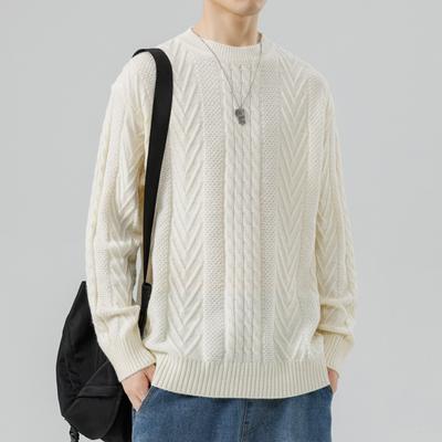 Горячая распродажа, Прямая поставка, Осень и Зима Новинка Повседневный свитер с круглым вырезом, Вязаный свитер, Большой размер, Свободный свитер