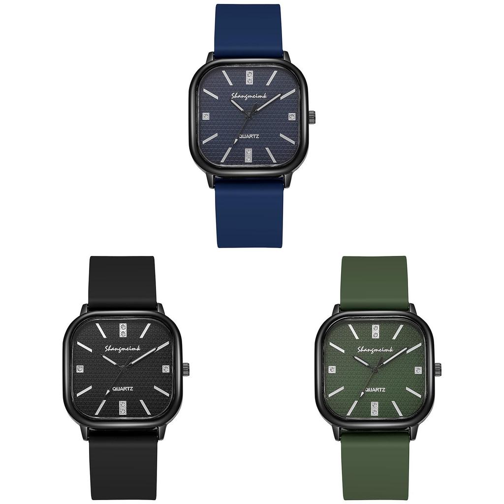Unisex Square Alloy Watch With Quartz Movement And Decorative Functionality