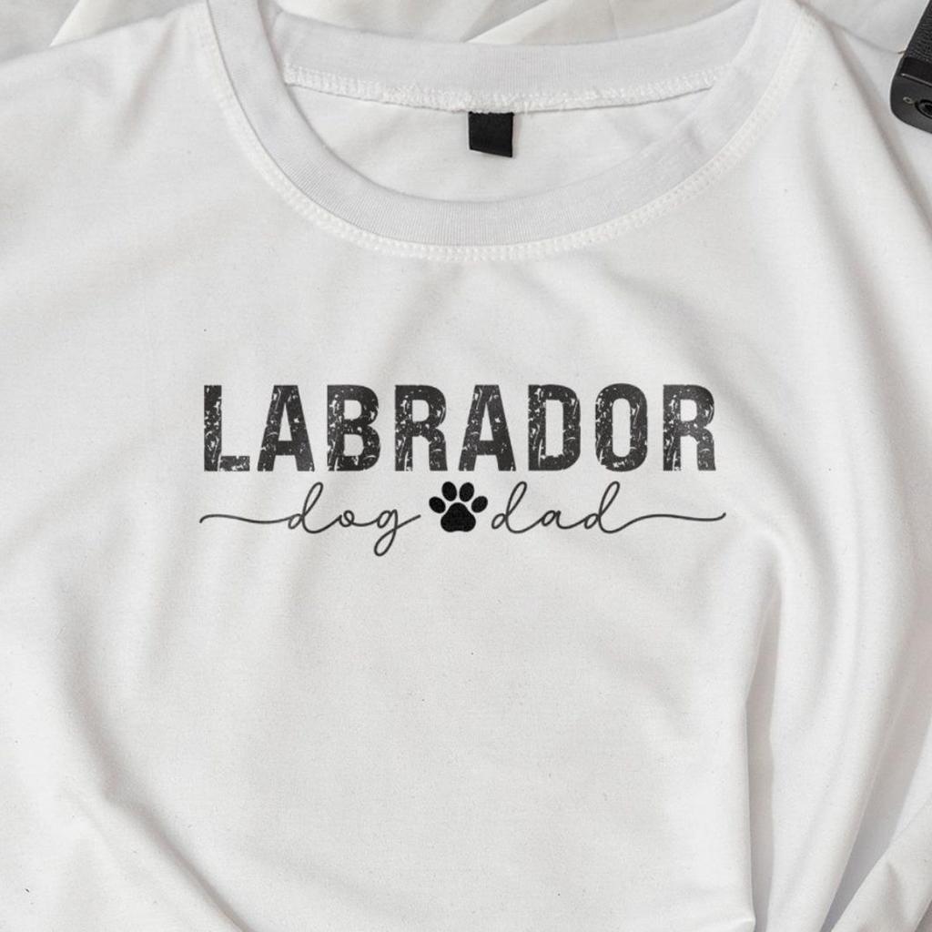 Labrador Dog Dad Shirt Funny Pet Father Graphic Tee