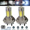 2Pcs Headlight Bulb Super Bright High Power High/Low Beam H4 LED Xenon White Headlight for SUV