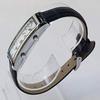 GRANDEUR Womens Dual Time Watch Limited Crocodile Pattern Embossed Cowhide Leather Strap GSX048W12 Color Navy