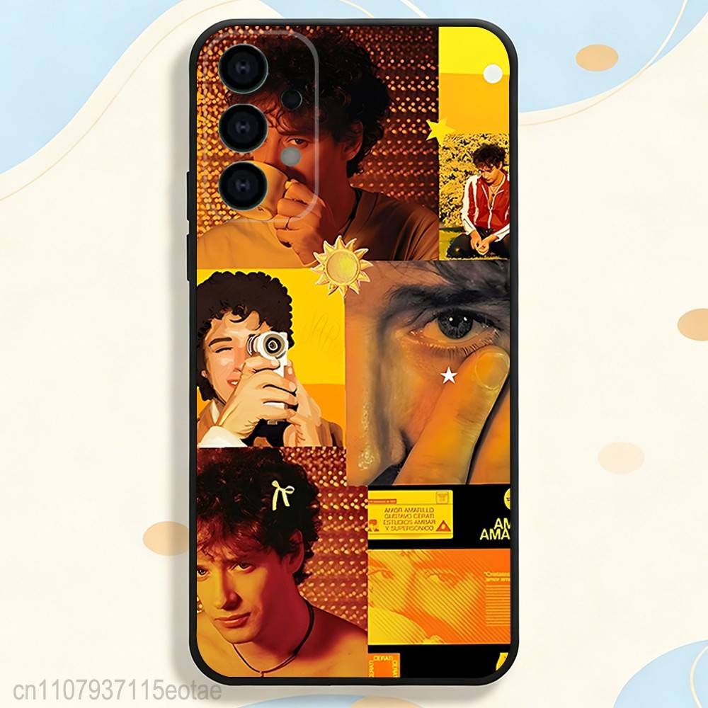 Чехол для телефона Singer Gustavo C-Cerati S-Soda-S для Samsung S25,S26,S24,S21,S22,S23,S30,Ultra,S20,Plus,Fe,Lite,5G Черный