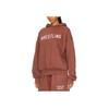 Fear of God Essentials Тяжелый Флис Винтажная Укороченная Толстовка С Капюшоном С Принтом Буквы На Груди С Длинным Рукавом Мужская Бордовый 192BT246216F