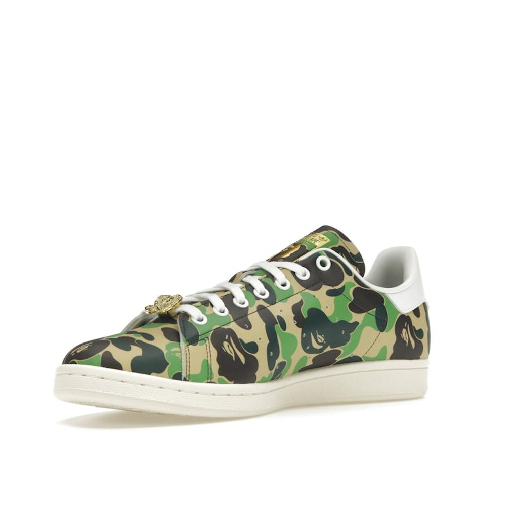 BAPE x adidas Stan Smith 30-летие - ABC Camo Унисекс кроссовки Разноцветные Облачно-белые Молочно-белые IG8949