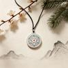 New Chinese Style Niche Design, Fashionable, Versatile, Five Blessings Hollow Pendant Necklace, Daily Wear for Men and Women