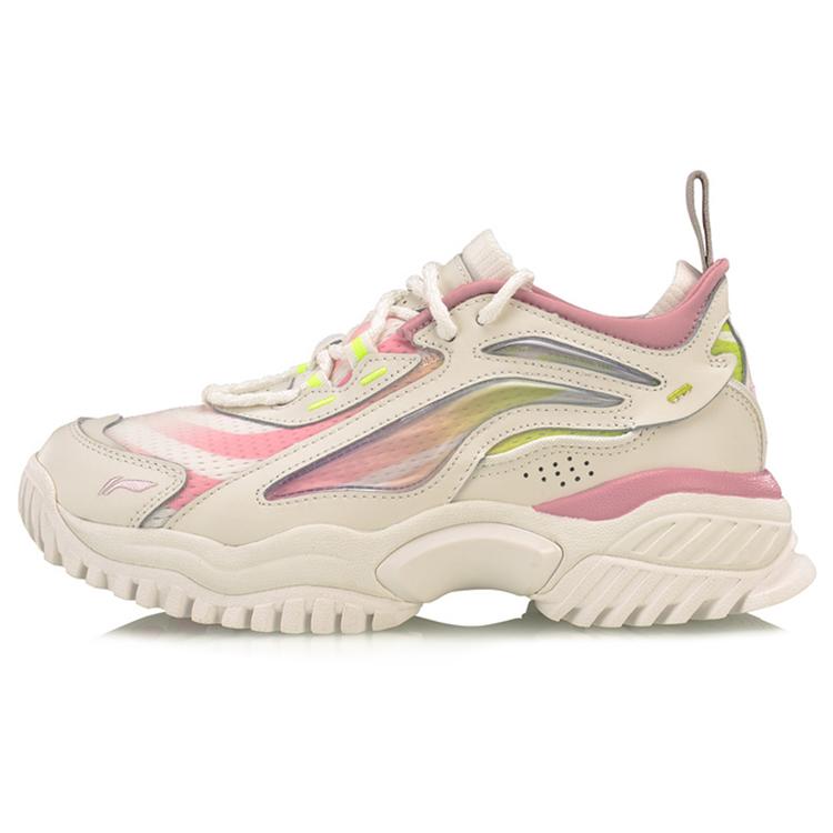 Повседневная обувь Li Ning Женская Низкая Белый/Розовый AGLP108-2