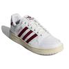 Adidas Originals NY 90 Stripes Leather Slip Resistant Abrasion Resistant Low top Skateboard Shoes Unisex White Red HQ4271